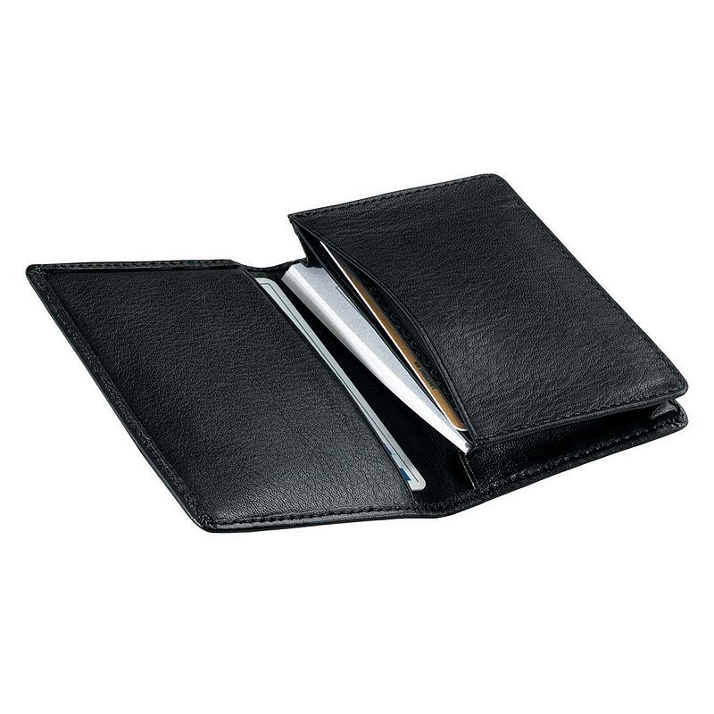 Royce Leather Deluxe Business Card Case, Black