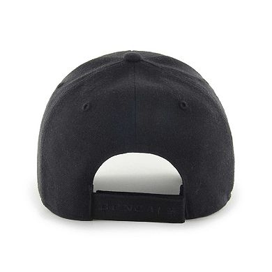 Men's '47 Black Cincinnati Bengals Tonal MVP Adjustable Hat