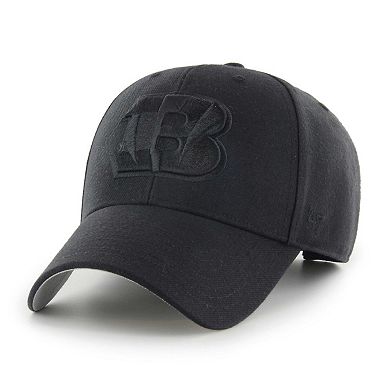 Men's '47 Black Cincinnati Bengals Tonal MVP Adjustable Hat