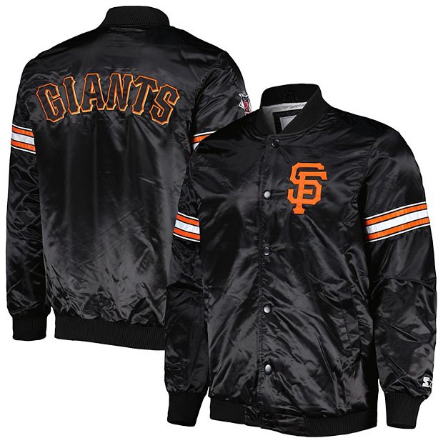 Gray/Black Youth San Francisco Giants Poly Twill Jacket