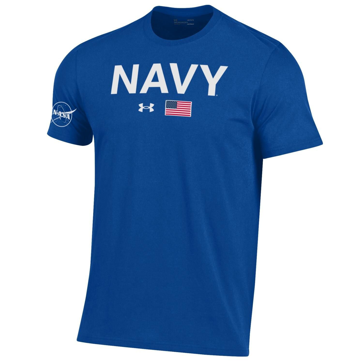 Men's Under Armour Royal Navy Midshipmen 2022 Special Games NASA T-Shirt