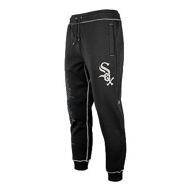 Men's New Era Black Chicago White Sox Team Split Jogger Pants