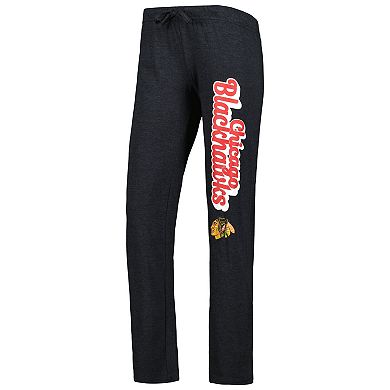 Women's Concepts Sport Heather Red/Heather Black Chicago Blackhawks Meter Muscle Tank Top & Pants Sleep Set