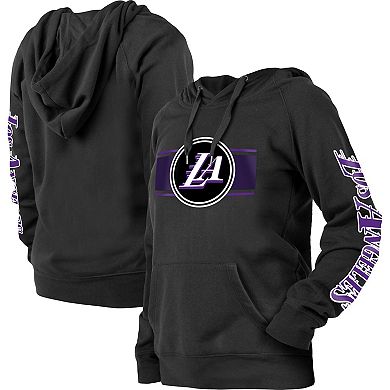 Women's New Era Black Los Angeles Lakers 2022/23 City Edition Pullover Hoodie