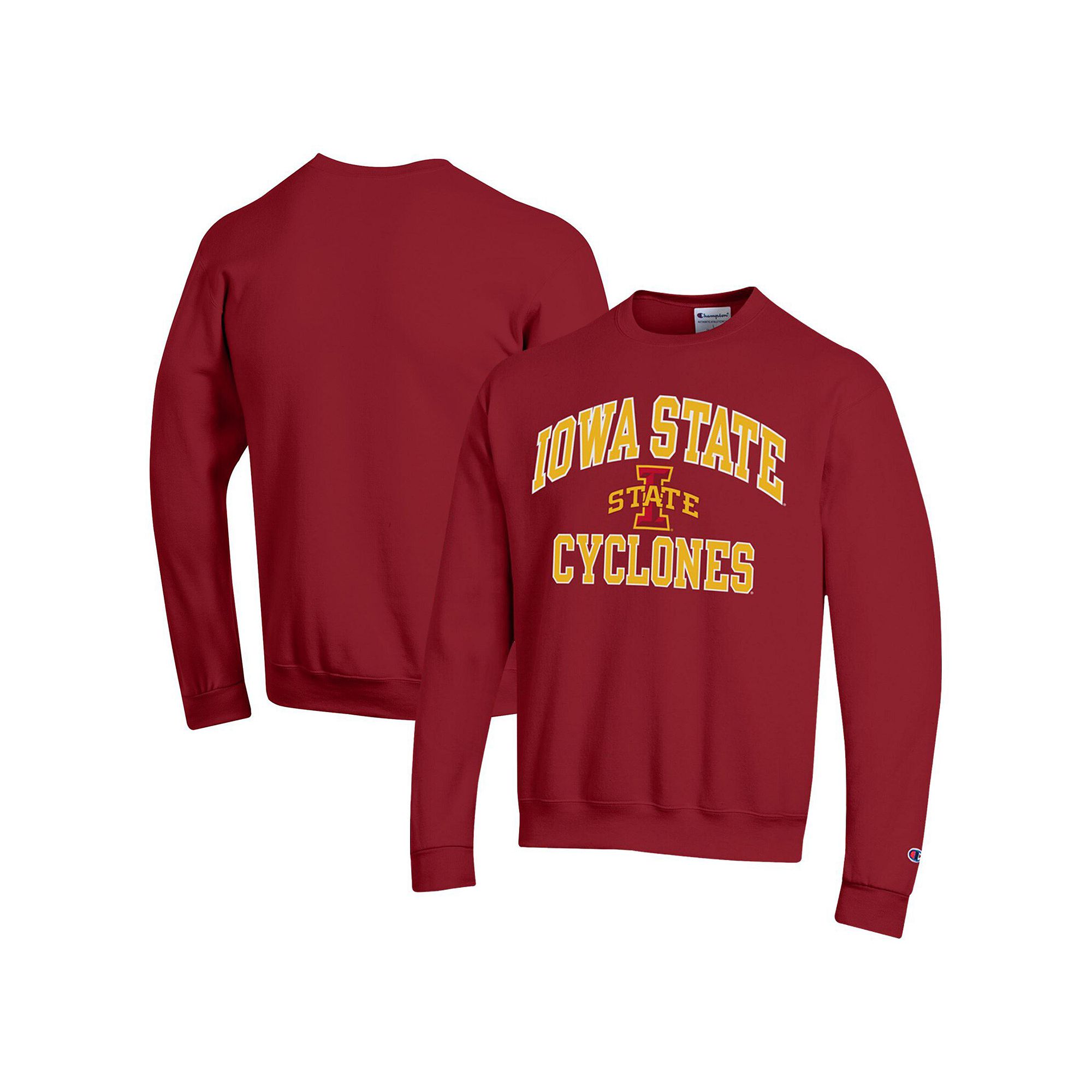 Mens Champion Cardinal Iowa State Cyclones High Motor Pullover Sweatshirt,