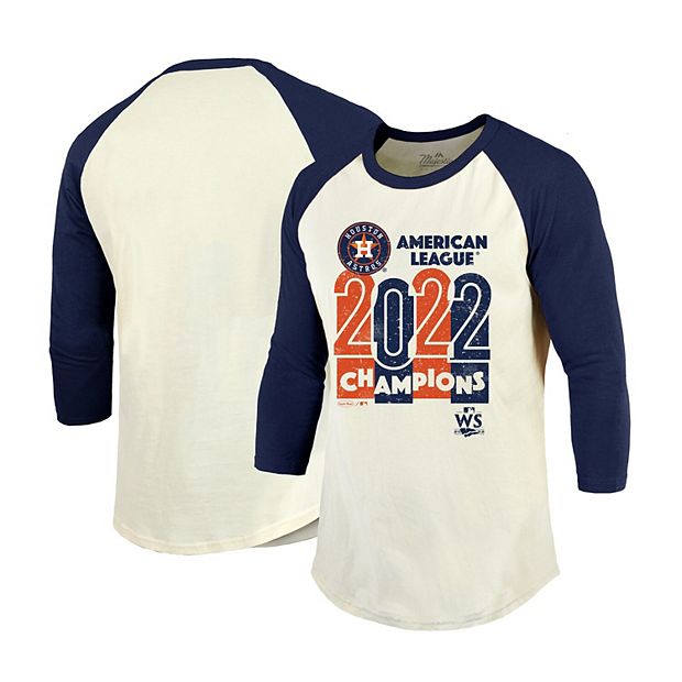 Men's Majestic Threads Cream/Navy Houston Astros 2022 American