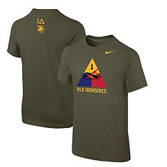 Men's Nike #1 Olive Army Black Knights 1st Armored Division Old Ironsides  Untouchable Football Jersey