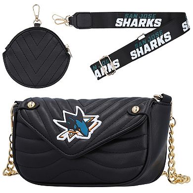 Women's Cuce San Jose Sharks Vegan Leather Strap Bag