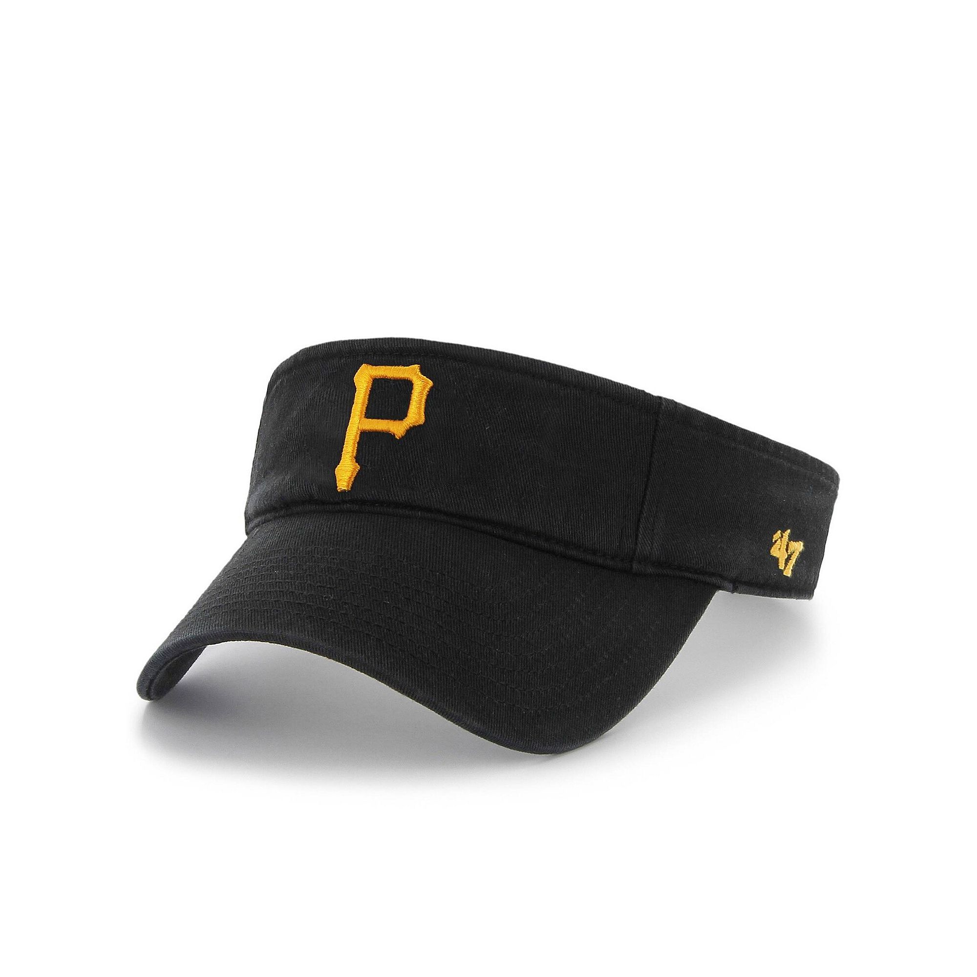 Mens 47 Black Pittsburgh Pirates Clean Up Adjustable Visor