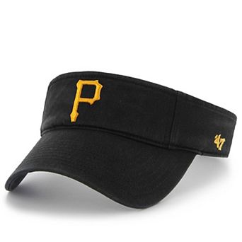 Men's '47 Black Pittsburgh Pirates Clean Up Adjustable Visor