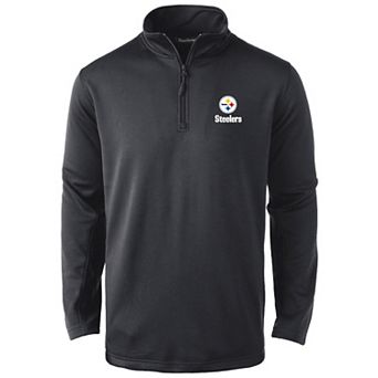 Men's Dunbrooke Black Pittsburgh Steelers All-Star Tech Quarter-Zip Top