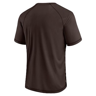 Men's Fanatics Branded Brown Cleveland Browns Hail Mary Raglan T-Shirt