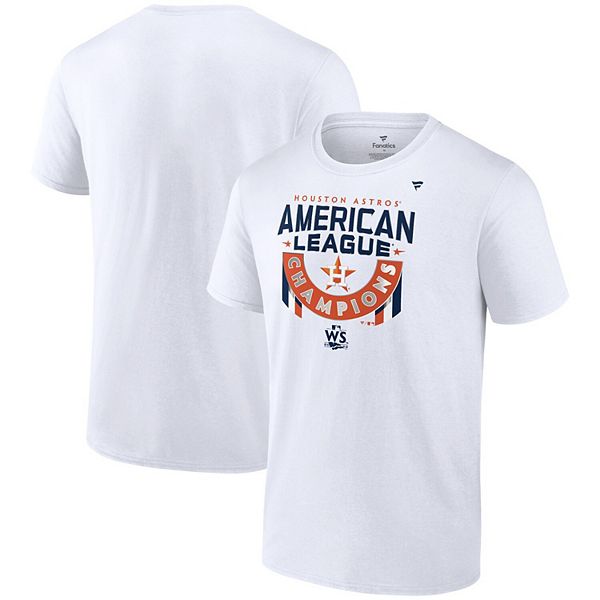 Men's Fanatics Branded White Houston Astros 2022 American League Champions  Locker Room T-Shirt