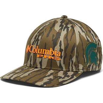 Men's Columbia Mossy Oak Camo Michigan State Spartans Bottomland Flex Hat
