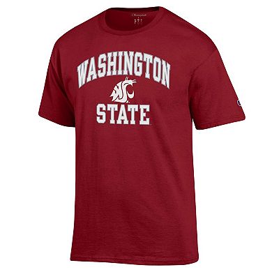 Men's Champion Crimson Washington State Cougars High Motor T-Shirt
