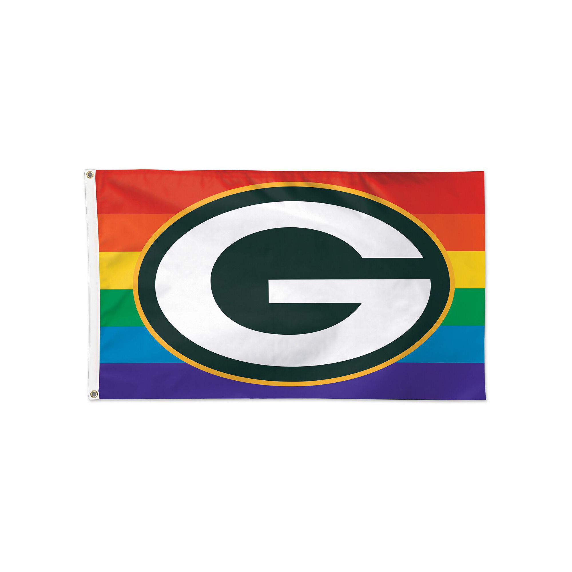 WinCraft Green Bay Packers 3 x 5 Pride 1-Sided Deluxe Flag, Team