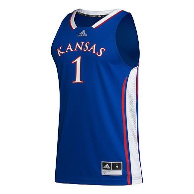 Men's adidas #1 Royal Kansas Jayhawks Team Swingman Jersey