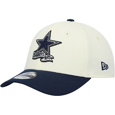 Youth New Era Cream/Navy Dallas Cowboys 2022 Sideline Two-Tone 39THIRTY Flex Hat