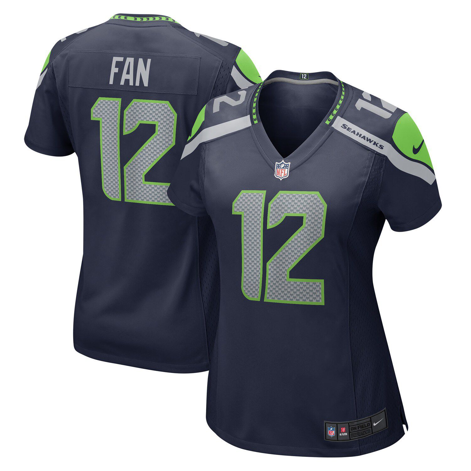 Men's Nike College Navy Seattle Seahawks Vapor F.U.S.E. Elite Custom Jersey