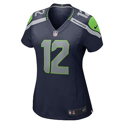 Women s Nike 12s Navy Seattle Seahawks Player Jersey