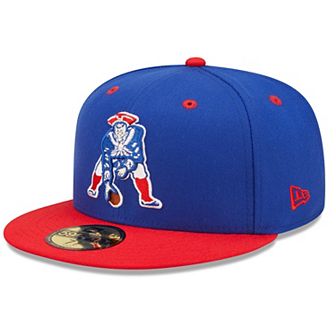 Men's New Era Royal/Red New England Patriots Flipside 59FIFTY Fitted Hat