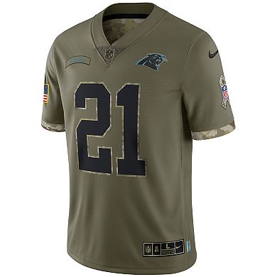 Men's Nike Jeremy Chinn Olive Carolina Panthers 2022 Salute To Service Limited Jersey