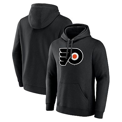Men's Fanatics Branded Black Philadelphia Flyers Primary Logo Pullover Hoodie