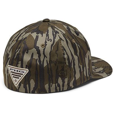 Men's Columbia Mossy Oak Camo Nebraska Huskers Bottomland Flex Hat