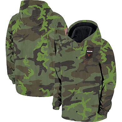 Men's Nike Camo Texas Longhorns Hoodie Full-Snap Jacket