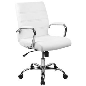 Merrick Lane Milano Contemporary Mid-Back Faux Leather Home Office Chair