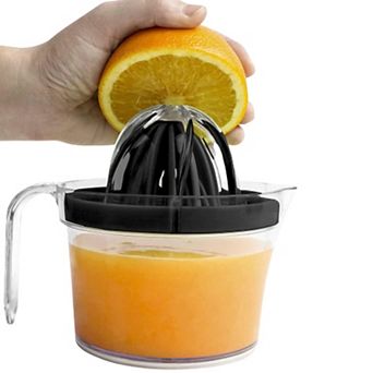 Zulay 3-in-1 Citrus Juicer Reamer Cup - Includes 2 Reamers, Strainer & Measuring Cup with Handle