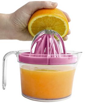 Zulay 3-in-1 Citrus Juicer Reamer Cup - Includes 2 Reamers, Strainer & Measuring Cup with Handle