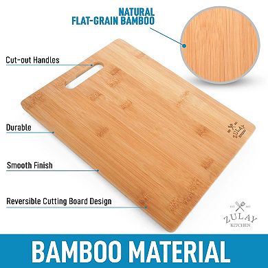 Zulay Kitchen Wooden Cutting Boards - 3 Assorted Sizes