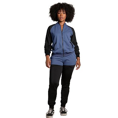 Poetic Justice Women's Contrast Blocked Slim Jogger