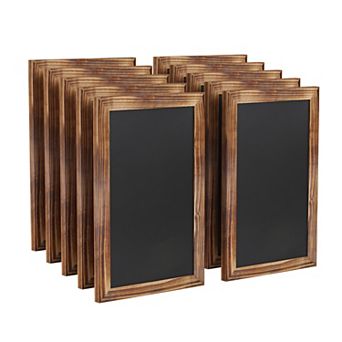 Merrick Lane Magda Set of 10 Wall Mount Magnetic Chalkboards
