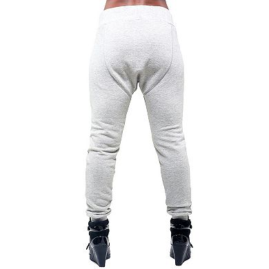 Poetic Justice Curvy Women's French Terry Pull On Drop Crotch Jogger Pants
