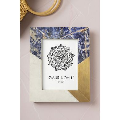 GAURI KOHLI Roshan Blue Lapis & Marble Picture Frame 5" x 7"