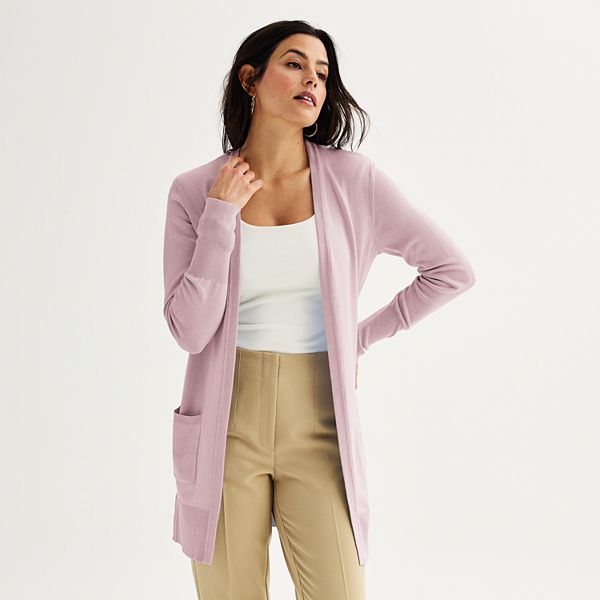 Women's Nine West Essential Cardigan - Light Grape (SMALL)