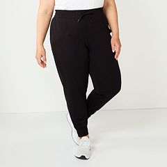 Women's Plus Size Mid-Rise Cuffed Jogger Pants - Prologue Black 3X, Women's,  Size: 3XL, by Prologue