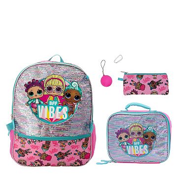 LOL SURPRISE 5 Piece Backpack & Lunch Box Set