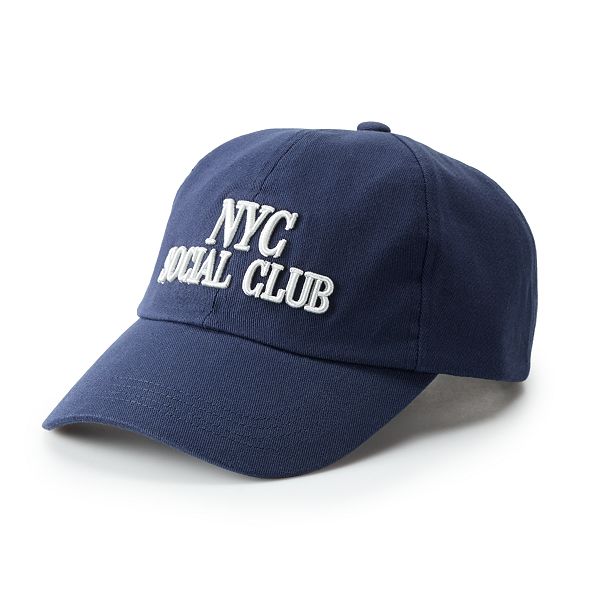 Women's SO® Embroidered NYC Social Club Baseball Hat