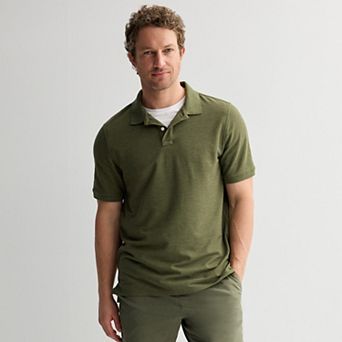 Men's Sonoma Goods For Life® Short Sleeve Relaxed Fit Pique Polo