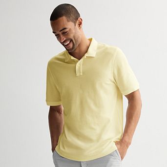 Men's Sonoma Goods For Life® Short Sleeve Relaxed Fit Pique Polo