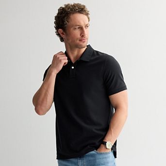 Men's Sonoma Goods For Life® Short Sleeve Relaxed Fit Pique Polo