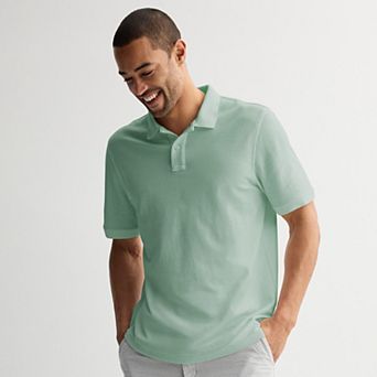 Men's Sonoma Goods For Life® Short Sleeve Relaxed Fit Pique Polo