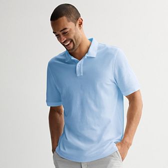 Men's Sonoma Goods For Life® Short Sleeve Relaxed Fit Pique Polo
