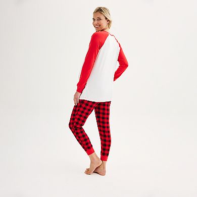 Maternity Jammies For Your Families® Cozy Buffalo Plaid Mom Frenchie ...
