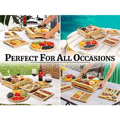 Zulay Kitchen Cheese Board Deluxe Set