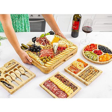 Zulay Kitchen Cheese Board Deluxe Set