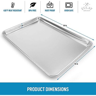 Zulay Kitchen Aluminum Baking Pan